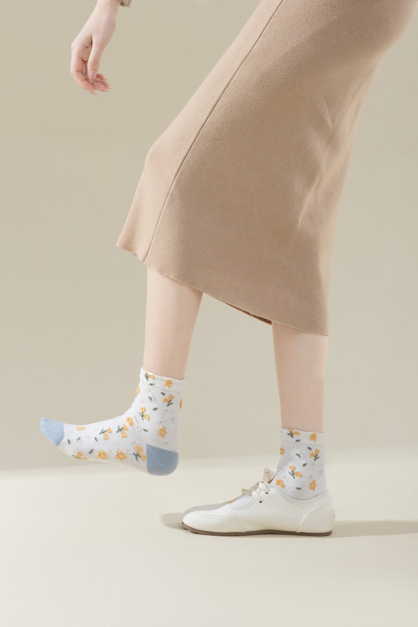 Blue Meadow 5-Pair Crew Sock Set