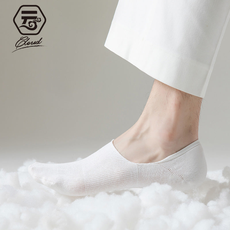 100% COTTON No-Show Socks (Men)