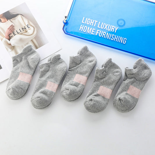 Extra Cushioned Sport Ankle Socks 5 Pairs（With Heel Tab）