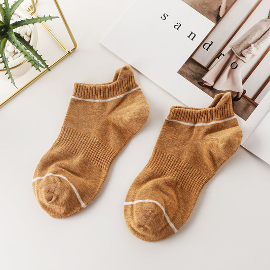 Women’s Everyday Cotton Support Ankle Socks – 6-Colors