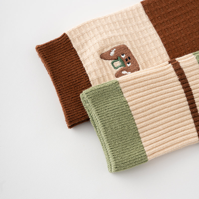 Forest Friends Assorted Crew Sock， 5 Pair set